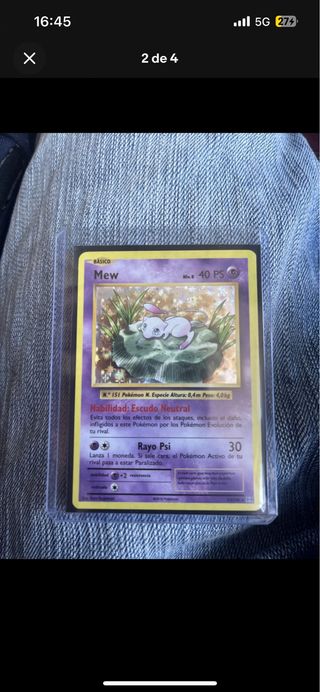 Carta Mew Pokémon 1ª Edición