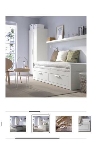 Diván cama Ikea BRIMNES con 2 cajones