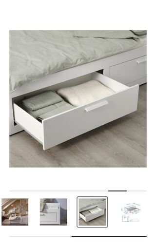 Diván cama Ikea BRIMNES con 2 cajones