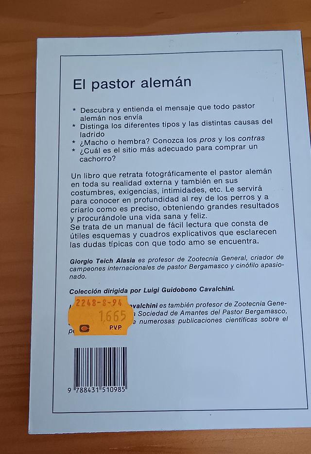 LIBRO EL PASTOR ALEMÁN