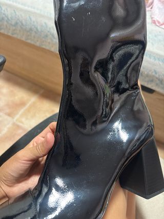 Botas Zara negras cuero 37