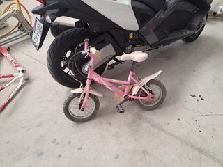 Bicicleta niña 12" rosa