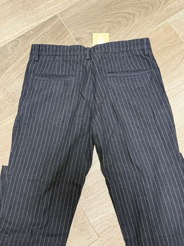 Pantalones rayas - Negro/Gris