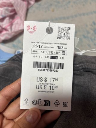 Camiseta Zara multicolor niña