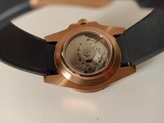 Reloj automático dorado | blanco