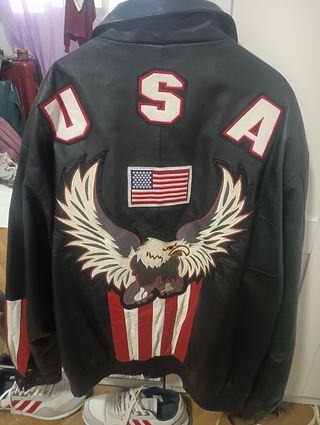 Cazadora cuero USA XL