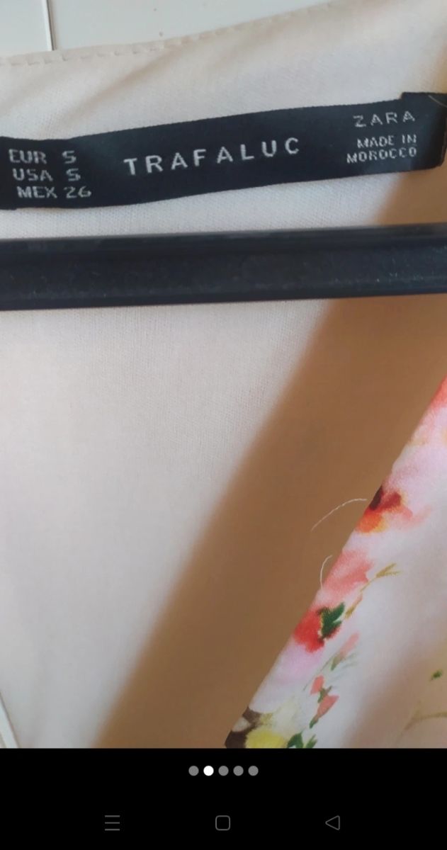 Vestido Zara estampado flores - T-S