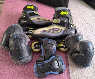 Patines en línea RUNFIT talla 39,5 + protecciones