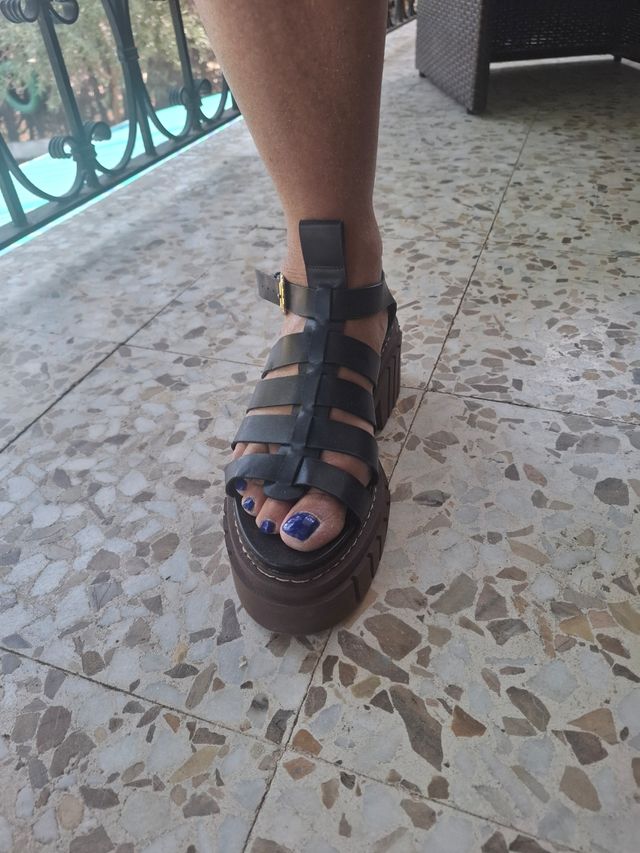 Sandalias plataforma negras