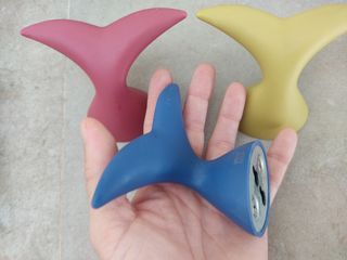 3 Perchas pared cola pez | Colores
