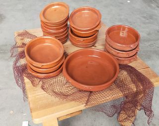 Cazuelas barro - 19 piezas