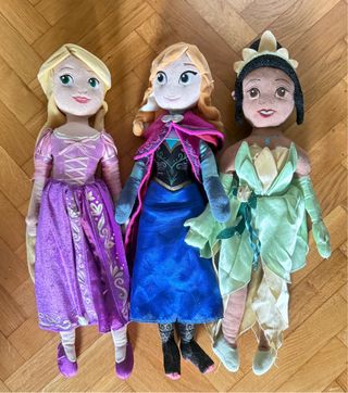 Muñecas Disney - Rapunzel, Anna, Tiana