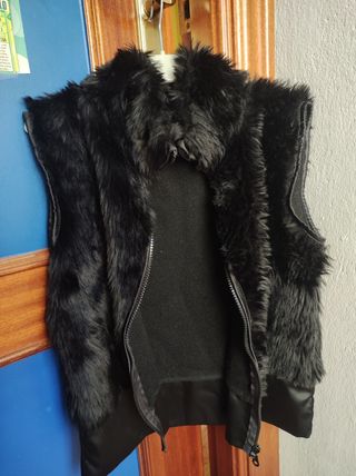 Chaleco pelo negro 