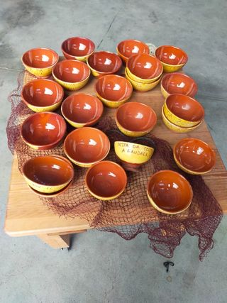 18 Tazas Vino Terracota