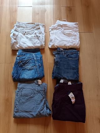 Pack 6 pantalones vaqueros