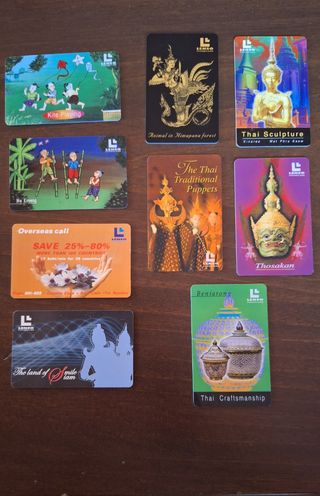9 Schede Telefoniche Thailandia