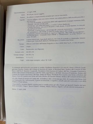 Bollettini Poste Italiane Filatelia,comunicati PT