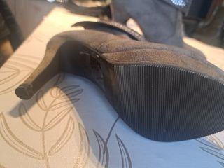 Stivaletti donna grigio argento