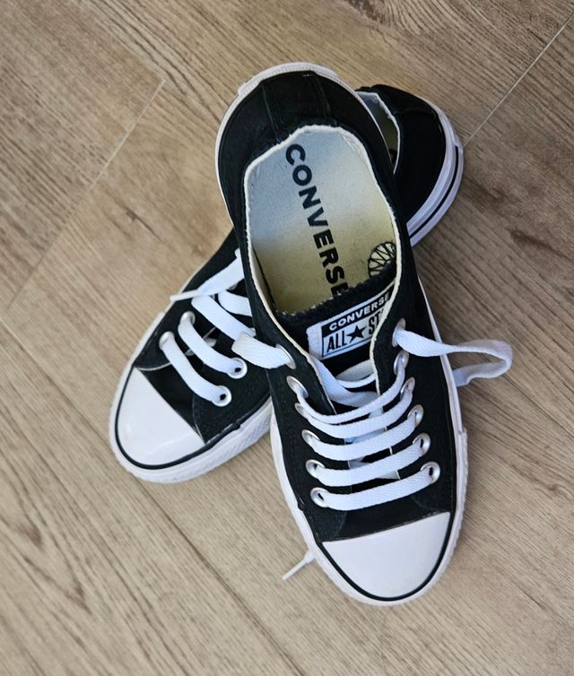 Converse All Star negras de plataforma