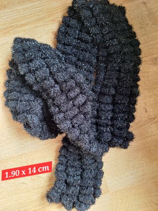 Sciarpa nera con glitter