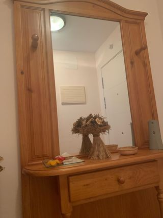 Recibidor madera maciza provenzal