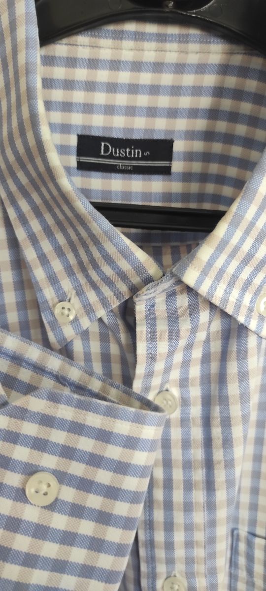 Camisa Dustin XL. Cuadros azules