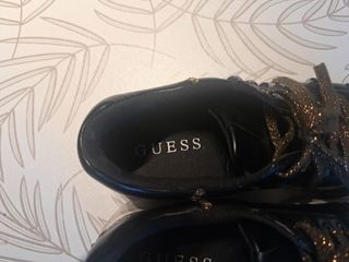 Sneakers donna nere - oro