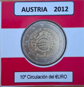 Austria 2012 - 10° aniversario de circulación €