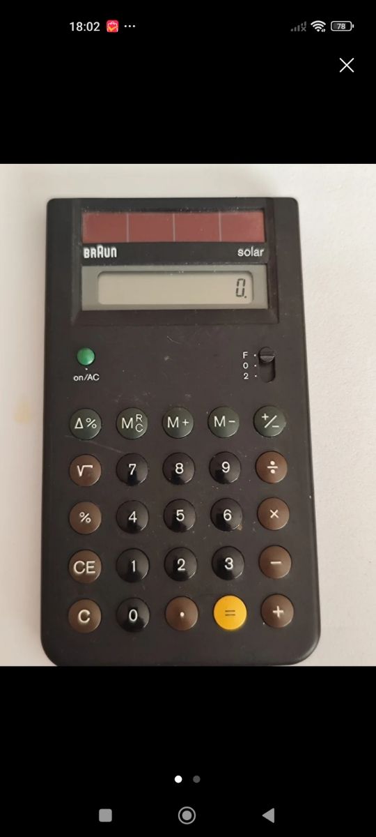 Calculadora Braun Solar