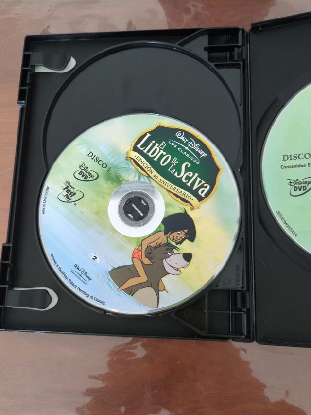 DVDs Disney: El Libro de la Selva & La Sirenita