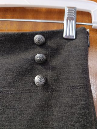 STRADIVARIUS Shorts grises mujer - tiro alto