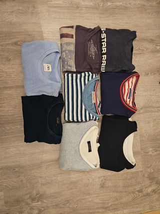 8 Camisetas Variadas - Zara, El Ganso...