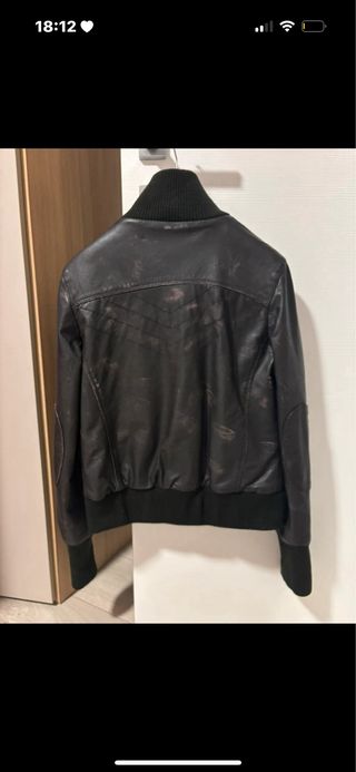 Giubbotto pelle nero donna