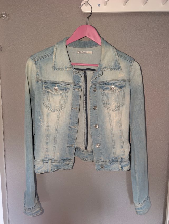 Cazadora vaquera Stradivarius - Azul