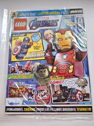 Revista Lego Marvel Avengers N°9 sin minifigura