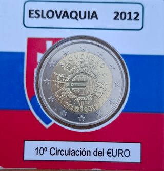 Eslovaquia 2012 - 10° aniversario de circulación €