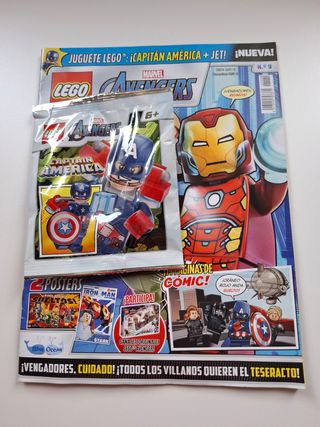 Revista Lego Marvel Avengers N°9 con minifigura