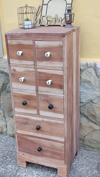 Sinfonier in legno - 8 cassetti