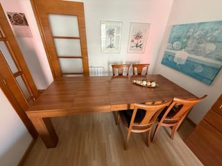 Mesa comedor madera extensible