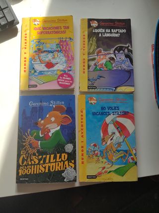 4 libros Gerónimo Stilton