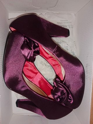 Zapatos salón Morados