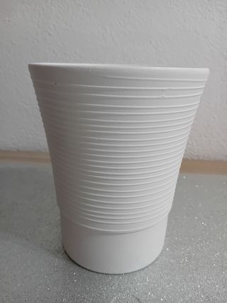 Set 2 vasi ceramica bianchi