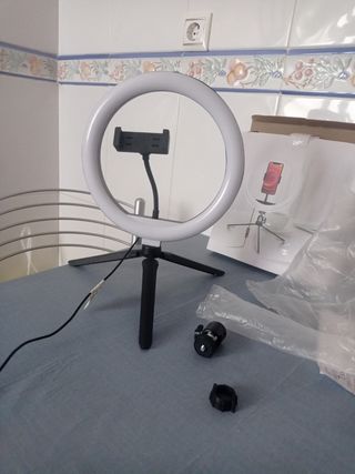 Aro luz LED + trípode