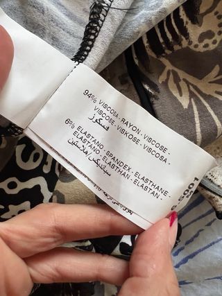 Falda midi estampada Punt Roma talla M