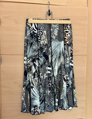 Falda midi estampada Punt Roma talla M