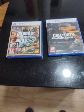 PS5 (PlayStation 5): GTA V + Call of Duty Black Op