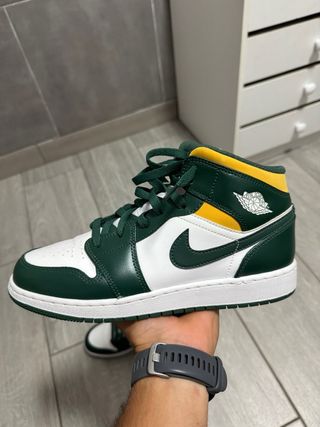 Zapatillas Nike Jordan 1 Mid - Verde Amarillo