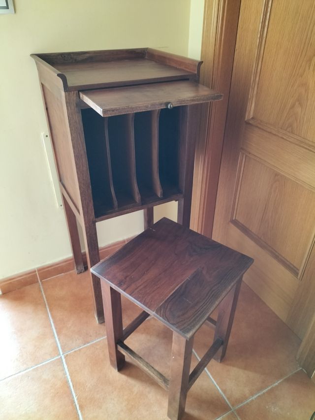 Mueble archivador madera vintage
