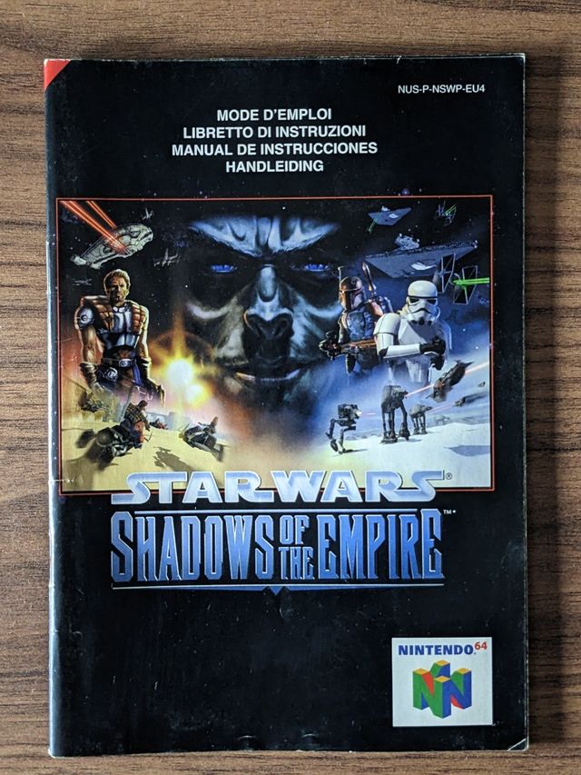 Manual Star Wars Shadows Empire N64 🇪🇦