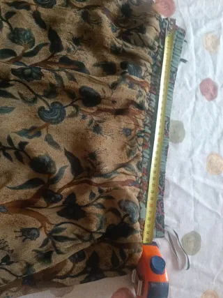 Falda larga estampada otoñal